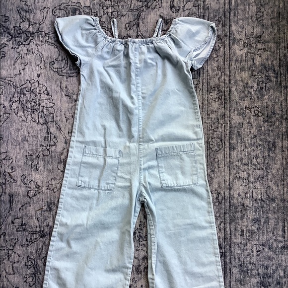 Zara Bottoms Zara Girls Denim Jumpsuit Poshmark